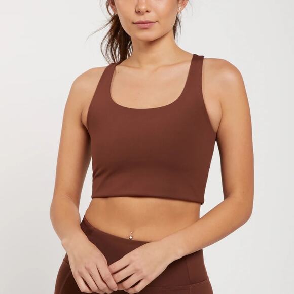 Girlfriend Collective Paloma Sports Bra Top Size XS Mauve - Picture 6 of 6